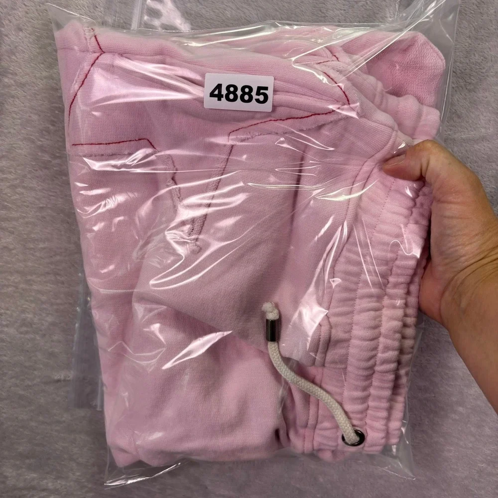 Chaleur Brand Mens Shorts Size XL Pink Star Pocket Artsy Bold Luxury Streetwear